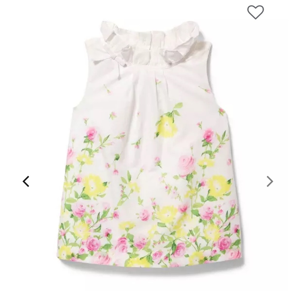 Janie and Jack TWO Floral Sleeveless Top